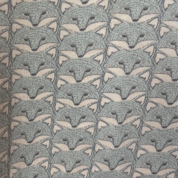 Cute fox print long sleeve shirt - Picture 3 of 5